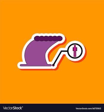 Paper sticker on stylish background tsunami vector image