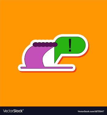 Paper sticker on stylish background tsunami vector image