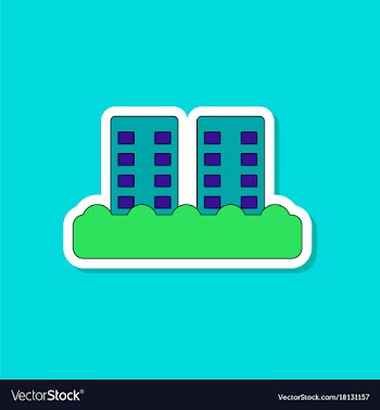 Paper sticker on stylish background tsunami vector image