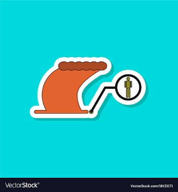 Paper sticker on stylish background tsunami vector image