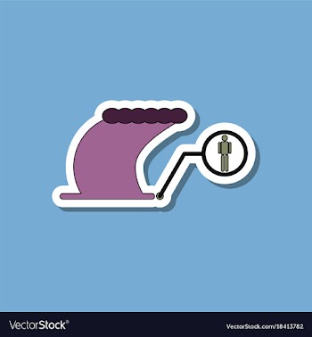 Paper sticker on stylish background tsunami vector image