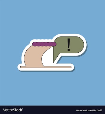 Paper sticker on stylish background tsunami vector image