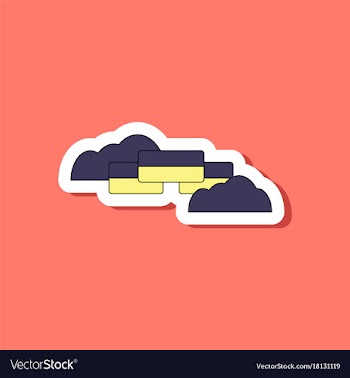 Paper sticker on stylish background ukrainian flag vector image
