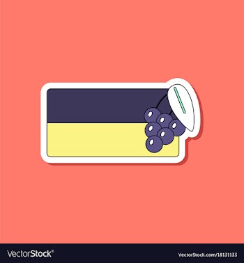 Paper sticker on stylish background ukrainian flag vector image