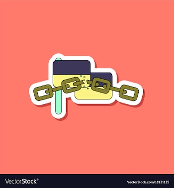 Paper sticker on stylish background ukrainian flag vector image