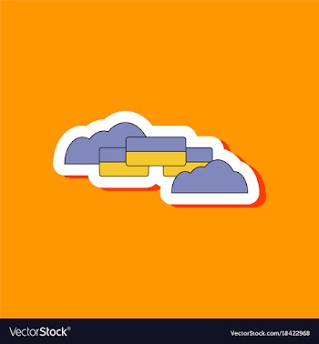 Paper sticker on stylish background ukrainian flag vector image