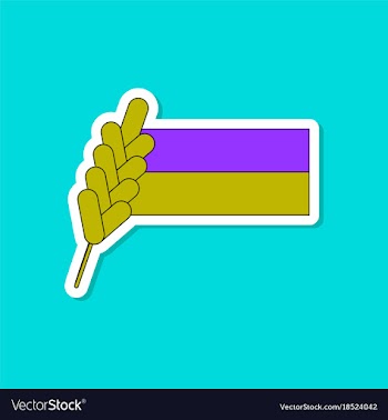 Paper sticker on stylish background ukrainian flag vector image