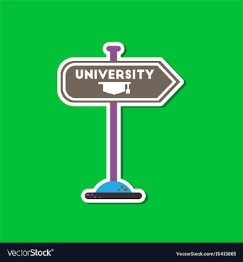 Paper sticker on stylish background university vector image