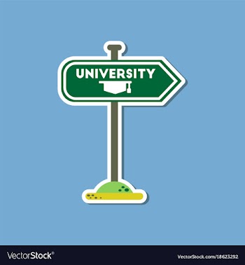 Paper sticker on stylish background university vector image