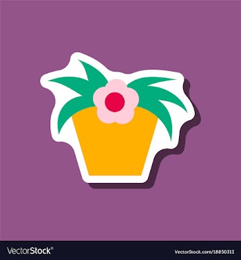 Paper sticker on stylish background vector image