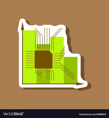 Paper sticker on stylish background vector image