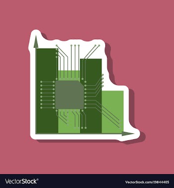 Paper sticker on stylish background vector image