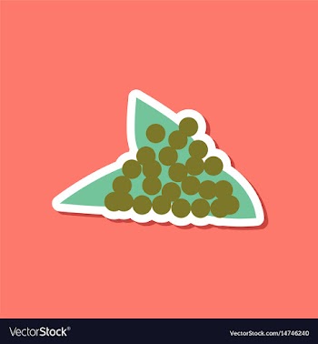 Paper sticker on stylish background viburnum vector image
