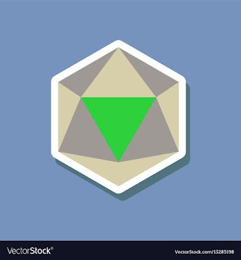Paper sticker on stylish background virus vector image