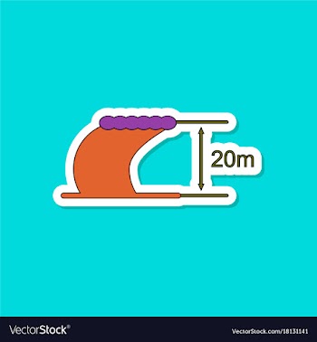 Paper sticker on stylish background wave height vector image