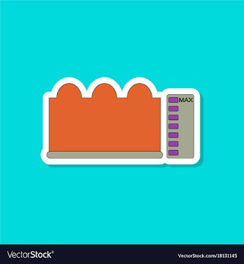 Paper sticker on stylish background wave height vector image