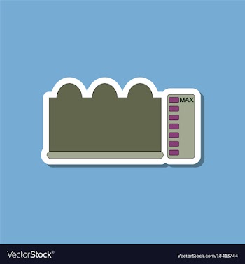 Paper sticker on stylish background wave height vector image