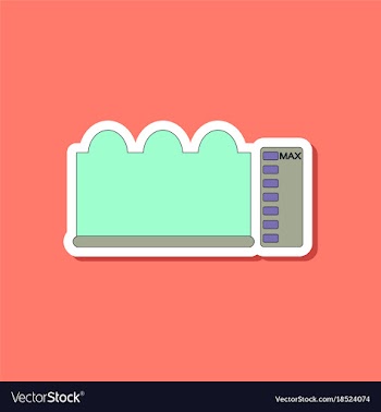 Paper sticker on stylish background wave height vector image