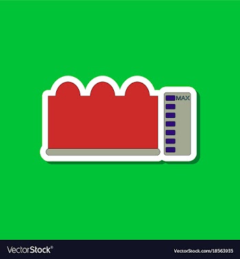 Paper sticker on stylish background wave height vector image