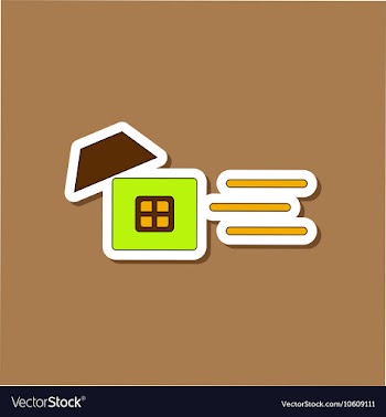 Paper sticker on stylish background wind destroys vector image