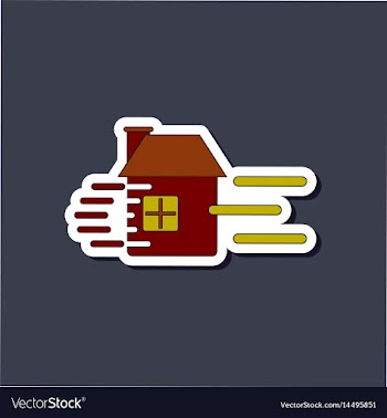 Paper sticker on stylish background wind destroys vector image