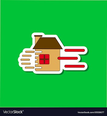 Paper sticker on stylish background wind destroys vector image