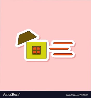 Paper sticker on stylish background wind destroys vector image