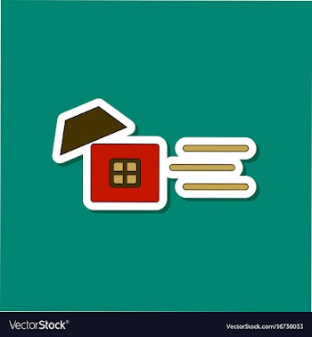 Paper sticker on stylish background wind destroys vector image