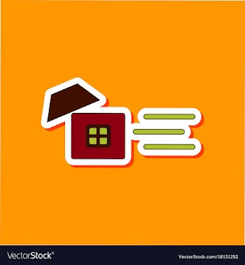 Paper sticker on stylish background wind destroys vector image