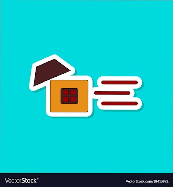 Paper sticker on stylish background wind destroys vector image