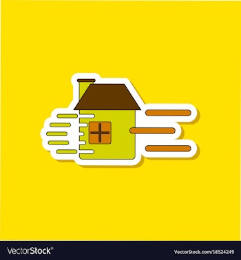 Paper sticker on stylish background wind destroys vector image