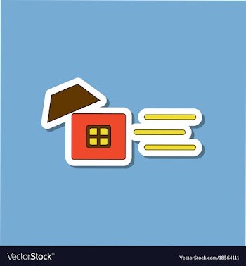 Paper sticker on stylish background wind destroys vector image