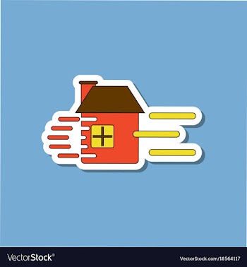 Paper sticker on stylish background wind destroys vector image