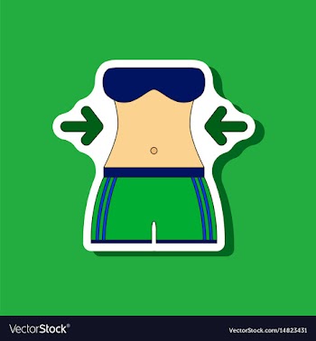Paper sticker on stylish background woman body vector image