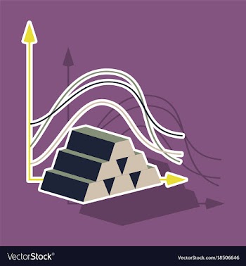 Paper sticker on theme arabic business bar chart vector image