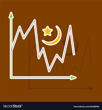 Paper sticker on theme arabic business desert vector image