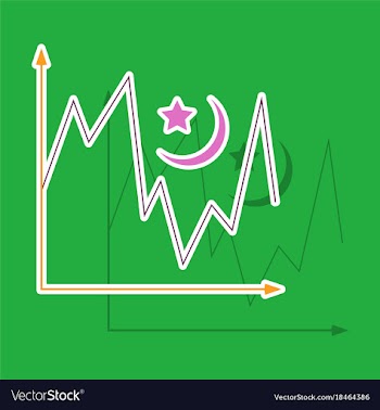 Paper sticker on theme arabic business desert vector image