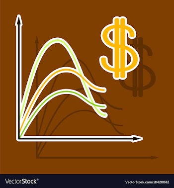 Paper sticker on theme arabic business dollar vector image