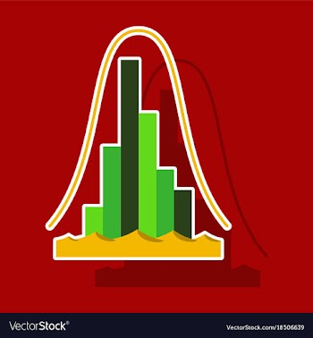 Paper sticker on theme arabic business economic vector image