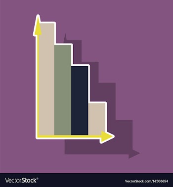 Paper sticker on theme arabic business economic vector image