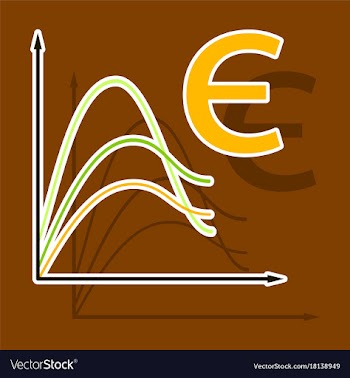 Paper sticker on theme arabic business euro chart vector image