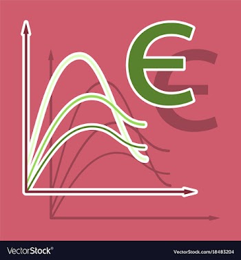 Paper sticker on theme arabic business euro chart vector image