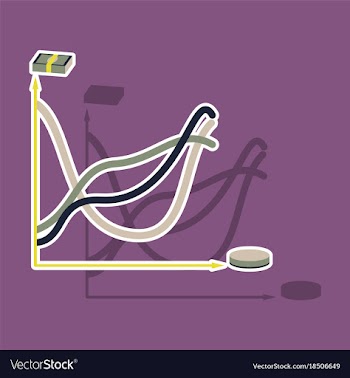 Paper sticker on theme arabic business money vector image