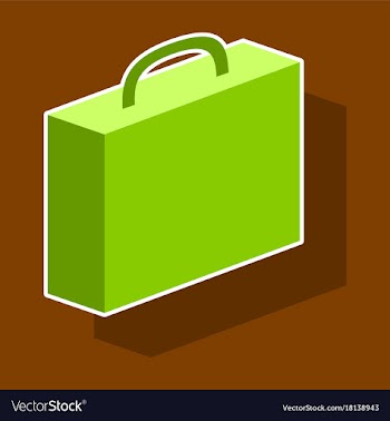 Paper sticker on theme arabic business office vector image
