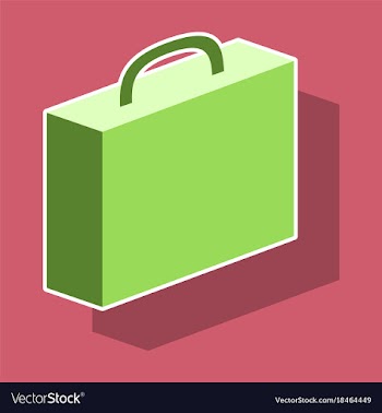 Paper sticker on theme arabic business office vector image