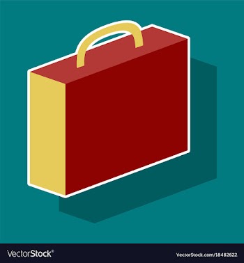 Paper sticker on theme arabic business office vector image