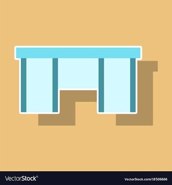 Paper sticker on theme arabic business office vector image