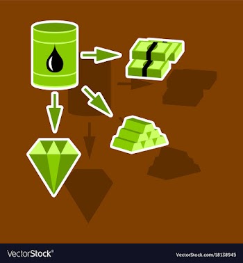 Paper sticker on theme arabic business oil and vector image