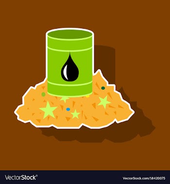Paper sticker on theme arabic business oil and vector image