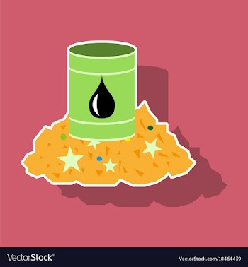 Paper sticker on theme arabic business oil and vector image